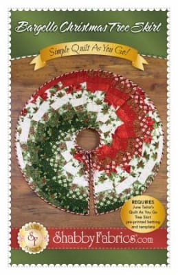 Bargello Tree Skirt Pattern from Shabby Fabrics