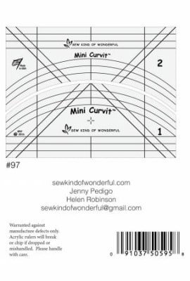 Sew Kind of Wonderful Mini Curvit Long-Arm Ruler