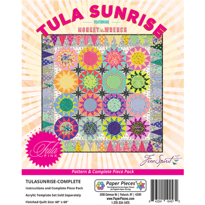 Tula Sunrise Quilt Pattern & Paper Pieces Set