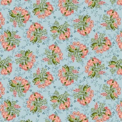 Tarrytown Blue Stripey Bouquet by MIchelle Yeo