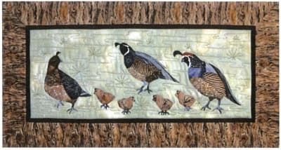 Quail Family Applique Quilt Pattern by June Jaeger