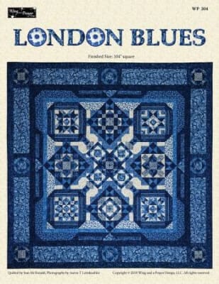 London Blues BOM pattern by  Wing and A Prayer