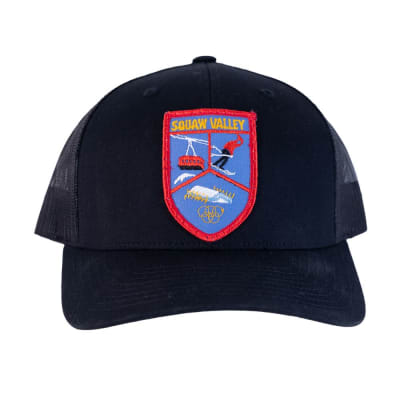 Squaw Valley Ball Cap with Vintage Patch, One Size Fits All