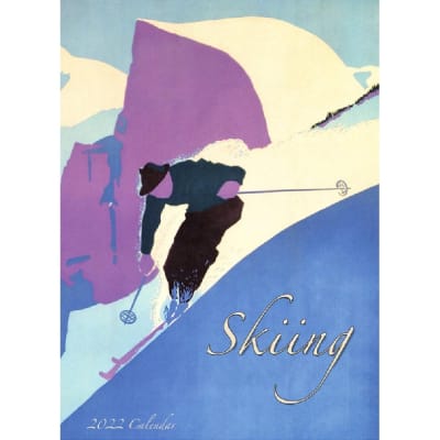 2022 Wall Calendar of Vintage Skiing Posters From France, Switzerland, Italy, Canada & USA