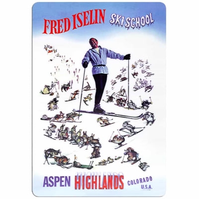 Aspen Highlands Ski Bunnies Magnet