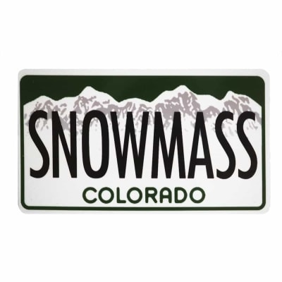 Snowmass License Plate Magnet