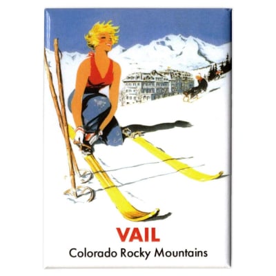 Vail Blonde Teleski Magnet