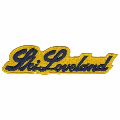 Loveland Colorado Navy and Yellow Vintage Ski Patch