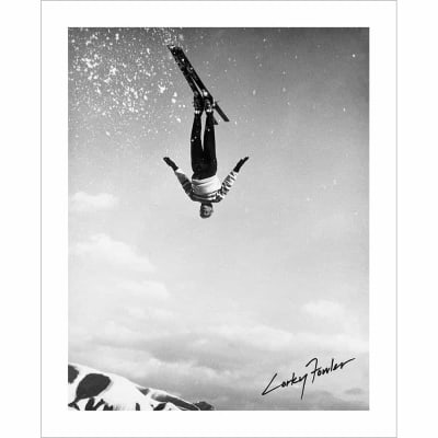 Vintage photo of Corey 'Corky' Fowler Front Flip (Black & White or Sepia, 2 Sizes: 8 x 10 and 11 x 14 inches)