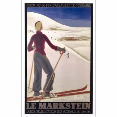 Le Markstein Ski Poster