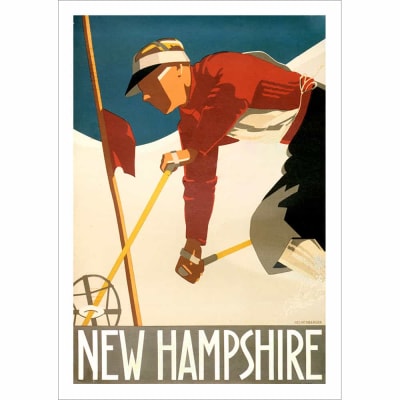 New Hampshire Ski Poster