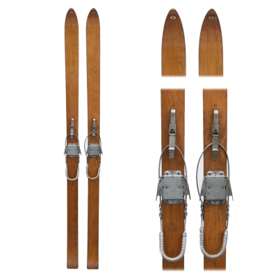 1940s Northland Vintage Hickory Jumping Skis