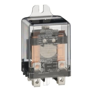 Schneider Electric 389FXHXC1-24D Power relay SPDT-DM-DB 30A 24 VDC side flange cover industrial component