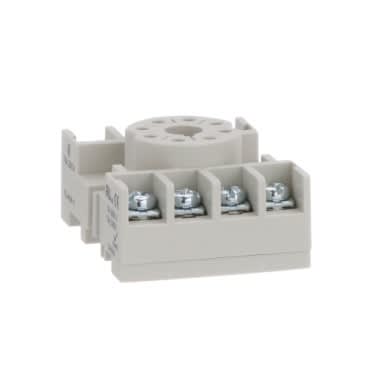 Schneider Electric 70-464-1 Socket General Purpose Relays for 750H/750 relays DPDT 8 pins screws clamp terminals 10...15A 300...600V industrial component