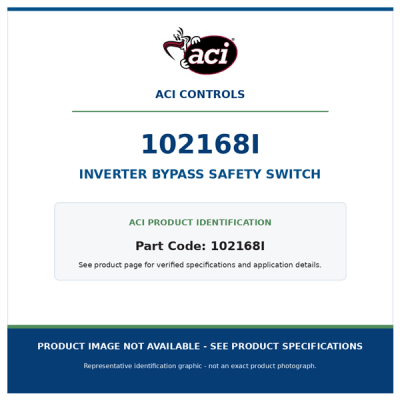 ACI Controls 102168I CS20-00953 inverter bypass safety switch