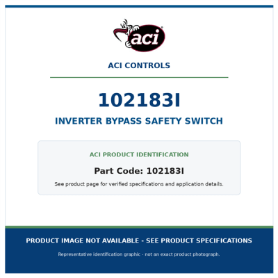 ACI Controls 102183I CS32-00956 inverter bypass safety switch