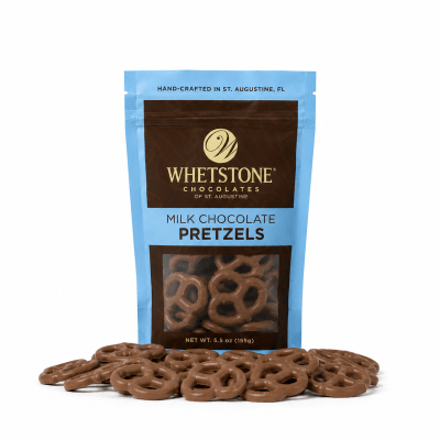 Pretzels Covered in Aviles Milk Chocolate Bag (31% Cocoa) 5.5oz