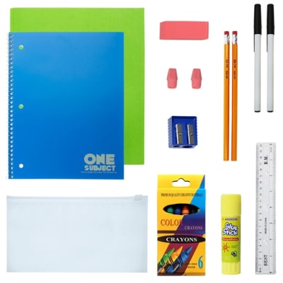 Bulk School Supply Kits for Kids 11 Items â€“ Wholesale Back to School Bundles â€“ Case of 12 Case of 12 Ships FREE