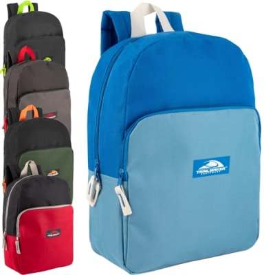 Wholesale 15â€ Backpacks â€“ Bulk Case of 24  Backpack - Boy Colors