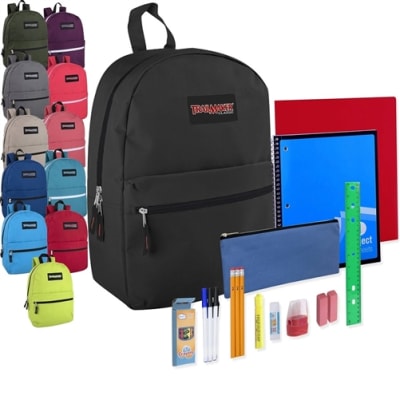 wholesale 17 Inch backpacks with supplies