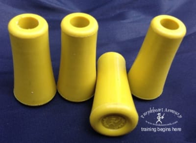 Small Hard Silicone Blunts w/Metal Insert - Set of 4, Yellow