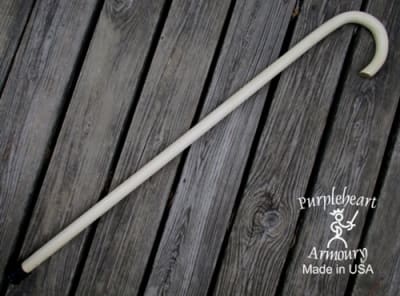 Crook Cane - Hickory, Clear Finish
