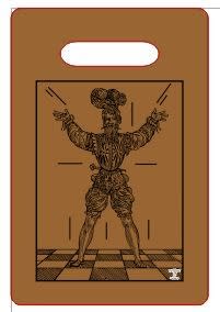 Cutting Board 9"x6" Bamboo with Marozzo Cut