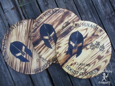 Round Plaque, 18" Burned