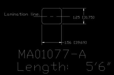 Staff - Buhurt Shaft, Mark 1, 1.25x1-9/16x5'6"