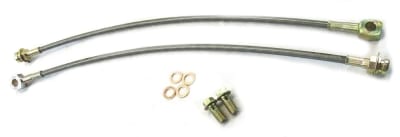 ALL SALES FINAL - Stainless Steel Brake Lines Lenth:18" and 10mm Banjo