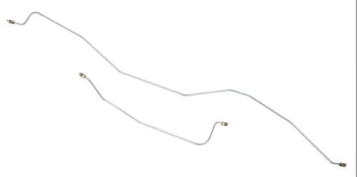 ALL SALES FINAL - 1955-57 Chevy 2-Pc Stainless Steel Rear Axle Brake Lines with Rear Disc