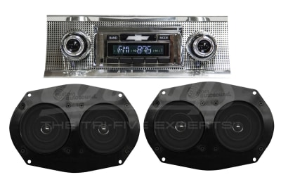 Custom Autosound 1957 Chevy Radio - Factory Package - Upgrade