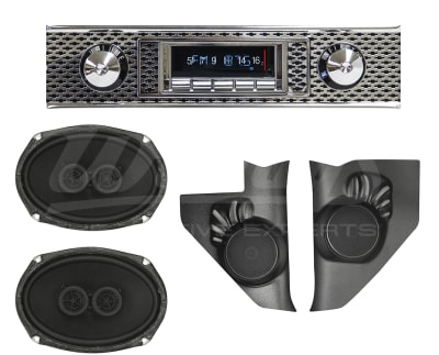 Custom Autosound 1955 Chevy Radio - Ultimate Package