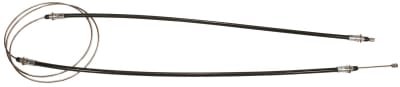 CPP Emergency Brake Cables, Rear, Black Plastic Jacket, Pair