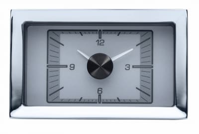 1957 Chevy Car HDX Style Clock, Silver Face