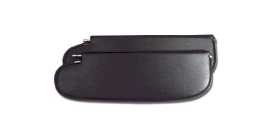 Upholstered Sunvisors, Black (Pair) - 1955 1956 1957 Chevy Convertible