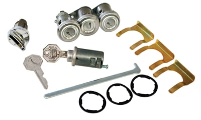 1955 1956 1957 Chevy Lock Set, Door And Trunk, Keyed Alike, Long Pawl