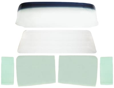 1955 1956 1957 Chevy Glass Set - Sedan Delivery (OS) (TF)