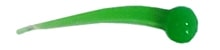 Little Atom Micro-Nuggies Plastic Tails - 6 tails per pack - 04 Hot Green