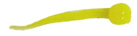 Little Atom Nuggies Plastic Tails - 6 tails per pack - 03 Hot Chartreuse