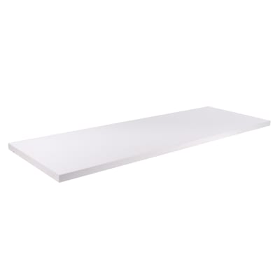 24" Wide White Melamine Shelf - Set of 2 - Compatible with White Pipe Collection