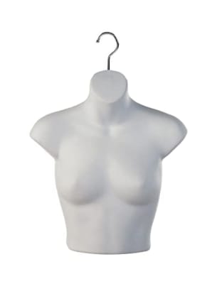 Hanging Female Bust From - Matte White