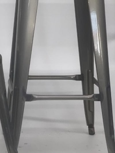 PEWTER GLOSSY Back-less Bar Stool 30"