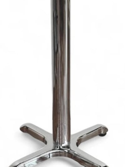 Chrome Indoor Cross Base â€“ Durable, Stylish, Easy to Assemble