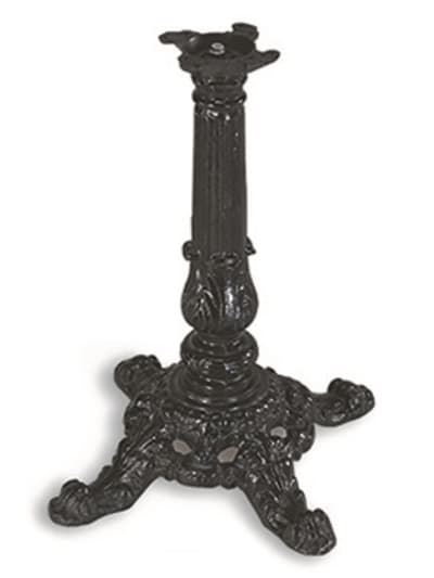 Vintage Sculptured 4 Prong Restaurant Base: Heavy Weight Semi Gloss