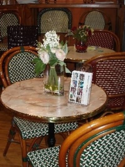 French Gueridon Table with Brass /Chrome