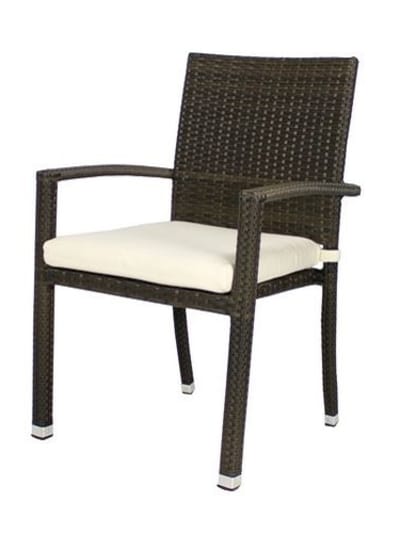 Zen Outdoor Espresso Wicker Weave Arm Chair