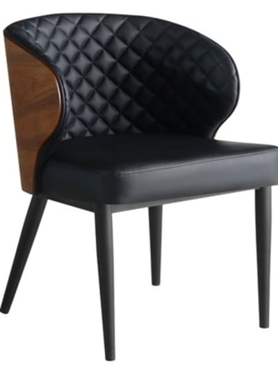 Commercial Black Tufted Lounge Chair | Hospitality Seating