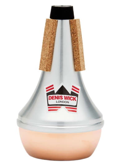 Denis Wick D Trumpet/Eb Cornet Aluminum Straight Mute; Copper Bottom