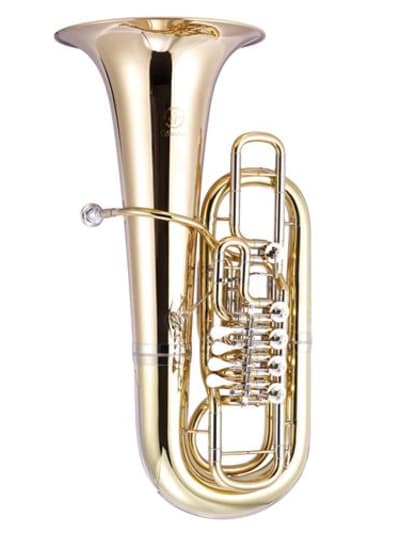 John Packer FF Rotary Valve Tuba - JP Sterling - gold lacquer